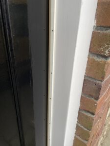 Tochtstrip gemonteerd